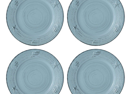 Pfaltzgraff Trellis Coastal 16-Piece Dinnerware Set, teal