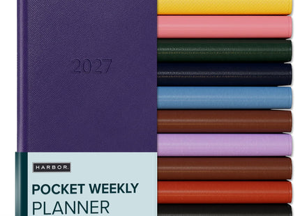 Harbor Pocket Weekly Monthly Planner 2027 Key West Dark Purple