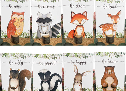 8Pcs Woodland Centerpieces, Woodland Baby Shower for Table Decorations