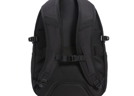 Amazon Basics Travel Laptop Backpack with Multiple Pockets and Compartments for 15.6 inch Laptop, Water Resistant, Spacious with Padded Shoulder Straps, Black