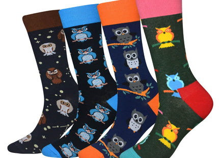 Mens Owl Socks Funny Owl Gifts Novelty Socks Slippers Pajamas for Men