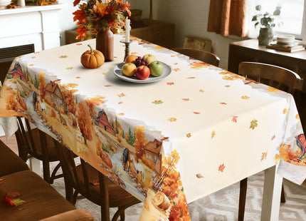 Arquiel Fall Tablecloth 55 x 70 Inch Rectangular, Forest Print