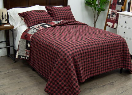 Donna Sharp Full/Queen Bedding Set - 3 Piece - Bear Peak Cotton Lodge, 90" x 90"