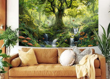 Lunerfex Forest Tree of Life Tapestry, Symbolic Nature Wall Tapestries for Room Decor, Inspiring Home Decor Tapestry 60L x 44W