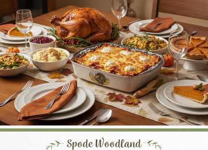 Spode – Woodland – Spode Woodland Handled Lasagna Dish - Brown/White