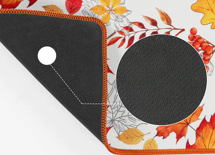 SHACOS 2 Pack 12x19 Inch Fall Dish Drying Mat, Maple & Nuts