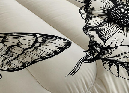 HOSIMA Striped Bass Big Fish Eat Small Fish Pattern Hunting and Fishing Bedding Set Queen Size for Boys Room Decor,Big Pike Fishing Comforter Set,Twin Bed in a Bag for Teens with 2 Pillowcases.