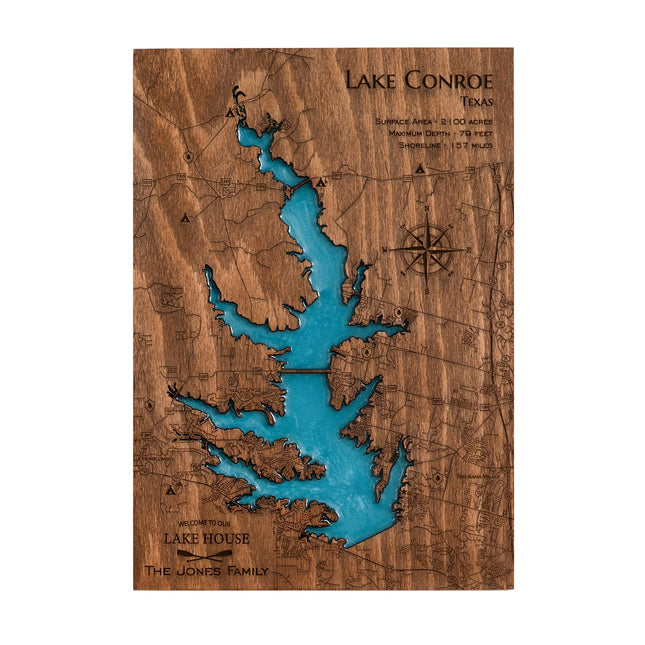 MurWoodHome Personalized Wooden Lake Map Wall Decor with Epoxy Resin, Handcrafted Lake House Decor, River or Coastline, Lake House Gifts, Housewarming Gifts for Map Lovers, Wood wall art, Nautical map wall decor