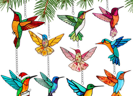 BrightRow 10 Pcs Hummingbird Gifts for Women Hummingbird Hanging Ornaments