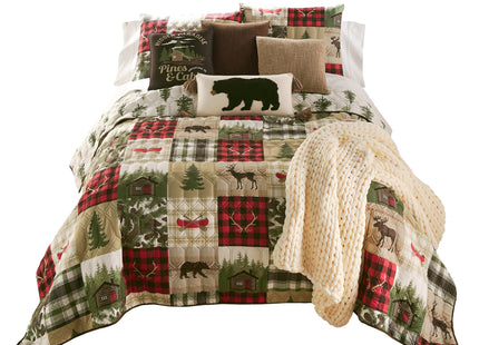 Donna Sharp Cedar Lodge Twin Quilt Set, 68" x 90"