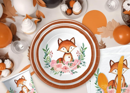 Xenorik Fox Birthday Party Supplies, Animal Fox Baby Shower Decorations
