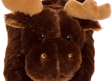 Wishpets Adult Medium Brown Moose Slippers