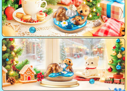 HZYC Christmas Ornaments,Glass Sea Otter Ornament,Christmas Tree Decoration