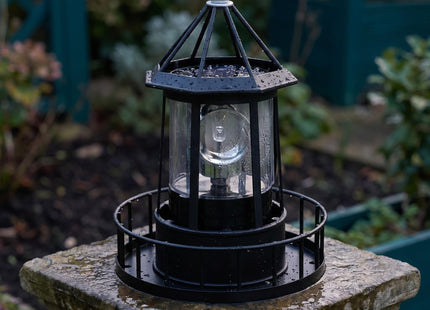 DOITOOL Solar Lighthouse Rotating Light LED 360 Degree Rotating Lighthouse Landscape IP65 Waterproof Rotatable Outdoor Solar Light Lamp Hanging for Home Garden Yard Decor