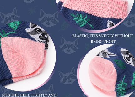 Jeasona Women's Raccoon Socks Raccoon Gifts for Women Mom Teenage Girl