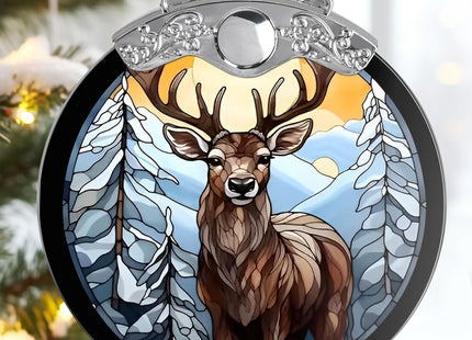 Deer Ornaments for Christmas Tree - Jocidea Deer Christmas Ornament - Beautiful Deer Ornament Gift - Holiday Keepsake - Deer Stocking Stuffer - Deer Gift