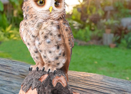 Owl Statue Outdoor, Resin Owl Garden Statues Owls Figurines Yard Decoration
