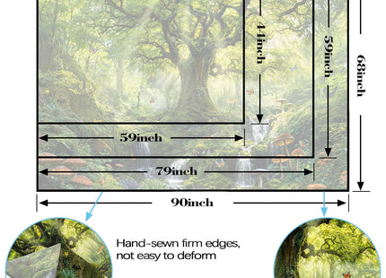 Lunerfex Forest Tree of Life Tapestry, Symbolic Nature Wall Tapestries for Room Decor, Inspiring Home Decor Tapestry 60L x 44W