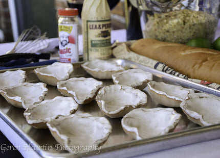 Loftin Oysters Ceramic Reusable Chargrilling Oyster Shell, Set of 12. Great for Seafood of all Kinds. Made in the USA.