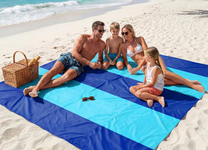 Beach Blanket Waterproof Sandproof 78''X81''/10'X9' Oversized Big Blanket