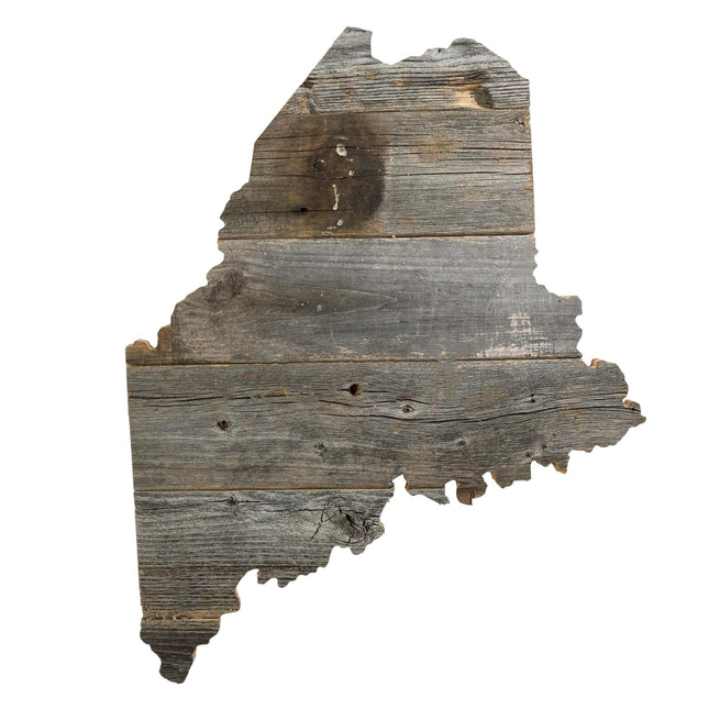 BARNWOODUSA Maine Rustic Farmhouse Wood State Sign Wall Home Décor ME Theme