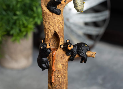 DEMDACO Bearfoots by Jeff Fleming Honey Tree Black Bear Resin Figurine