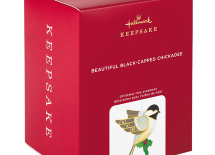 Hallmark Keepsake Christmas Ornament 2020, Beautiful Black-Capped Chickadee, Porcelain (3499QK1361)
