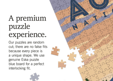 Lantern Press Acadia National Park Jordan Pond Puzzle, 1000 Pieces