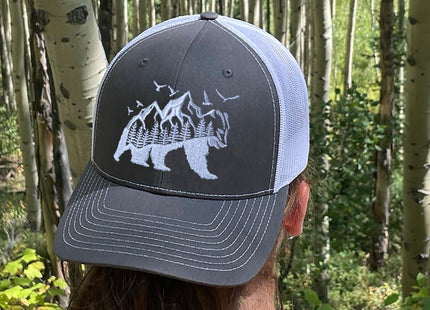 HORN GEAR Trucker Hat - Bear Hat Edition (Black/Black)