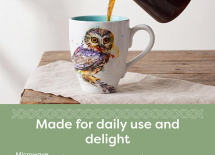 DEMDACO Stoneware Watercolor Owl on a Branch Mug by Dean Crouser