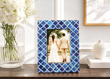Handircrafts Home Handmade Bone Inlay 5x7 Black Picture Frame Coastal Decor