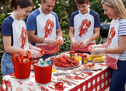 Ferrochef 61 Pcs Seafood Tools Set Plastic Crawfish Tablecloth Lobster Bibs
