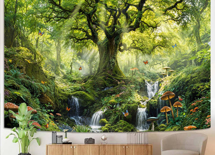 Lunerfex Forest Tree of Life Tapestry, Symbolic Nature Wall Tapestries for Room Decor, Inspiring Home Decor Tapestry 60L x 44W