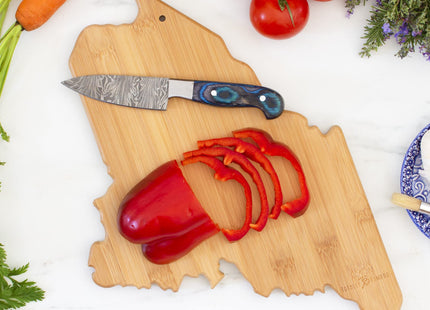 Totally Bamboo Destination Maine State Shaped Cutting Board