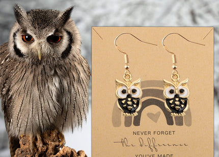 MYOSPARK Owl Earrings - Owl Lover Animal Jewelry Gift for Women & Best Friend