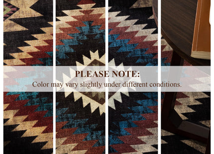 YIHOUSE Rustic Cabin Area Rug for Bedroom 5x7,Machine Washable Lodge Bear Rug,Non-Slip Low Pile Print Pattern Western Rug for Living Room