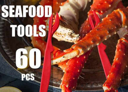 SENONAPO 60 Pcs Crab Legs Crackers Picks Tools Set