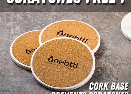 Onebttl Maine Gifts for Women Men - Homesick Moving Away Coasters Set of 6 - Lighthouse Ceramic Drink Coaster with Holder