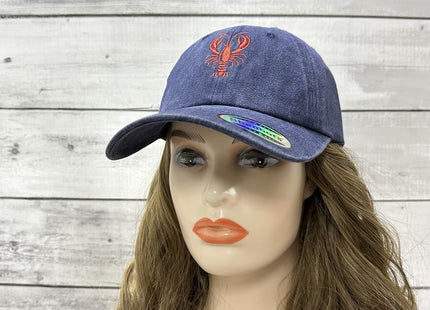 Shenbors Embroidered Lobster Dad Hat, Gifts for Crawfish Lovers