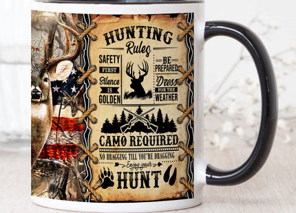 YouNique Designs Deer Hunting Mug Hunter Coffee Cup Gifts for Men
