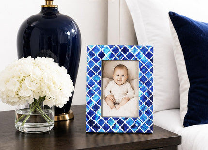 Handircrafts Home Handmade Bone Inlay 5x7 Black Picture Frame Coastal Decor