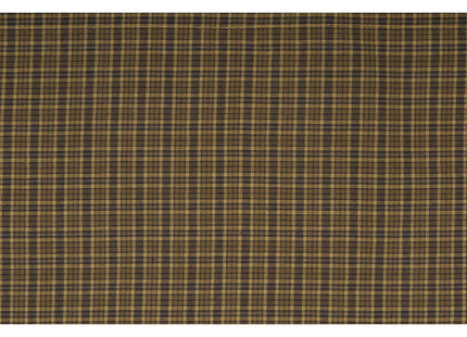 VHC BRANDS Tea Cabin Plaid 60 in. L x 16 in. W Cotton Valance in Moss Green Navy Muted Chartreuse 56791