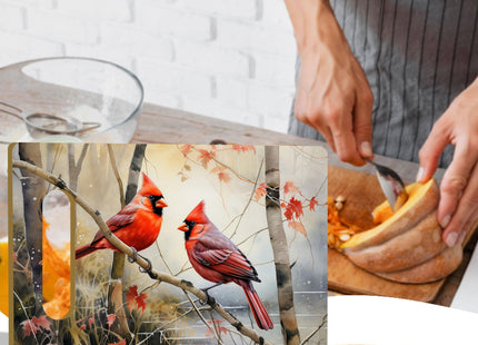 Cardinal Memorial Gifts Bamboo Cutting Boards, Christmas Birthday Gifts Wooden Kitchen Cardinal Decor Kitchen Accessories-07
