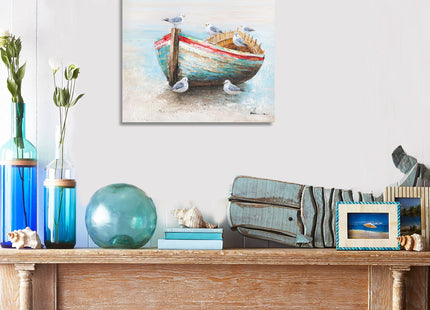 Kunstorner Coastal Wall Decor Seagull Decor Coastal Seascape Art for Living Room Wall Decor Gallery Artwork 24"x24"