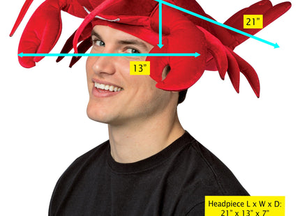 Rasta Imposta Lobster Hat, Red, Women and Men, Adult One Size