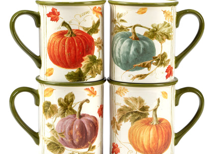 Certified International Autumn Harvest 16 oz. Mugs, Set of 4