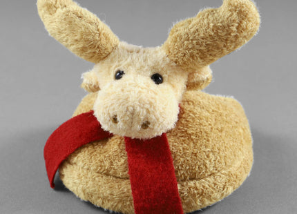 Drinkwear 4-Piece Choc Moose Plush Coasters for Wine, Beer and Cocktail