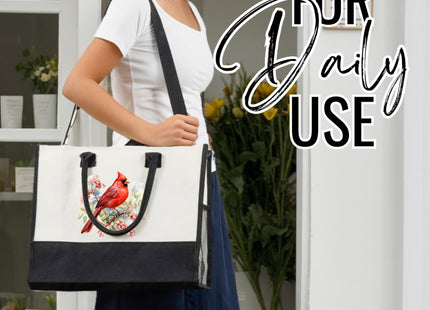 InnoBeta Cardinal Gifts for Women, Cardinal Tote Bag with Top Zipper Closure and Shoulder Strap