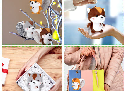 Sosation 6 Pcs Squirrel Stuffed Animal Funny Squirrel Lovers Gifts