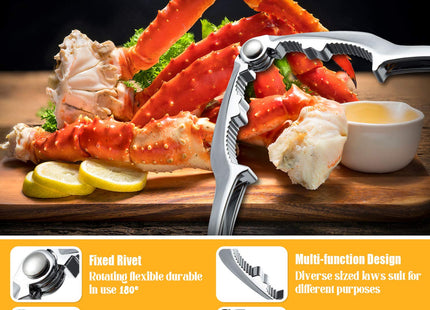 100 Pcs Crab Crackers and Tools, Crab Crackers Sets, Lobster Cracker, Heavy Duty Seafood Tools, Nut Cracker Set